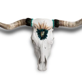 Craneo de vaca decorado a mano África