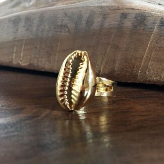 Anillo Cauri Chapado en Oro