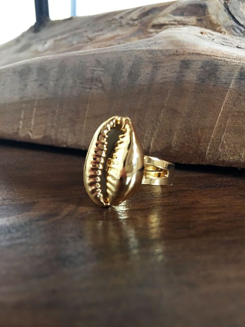 AnilloCauriCowryDorado2.jpg Anillo Cauri Chapado en Oro