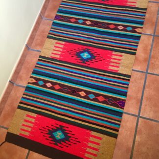Alfombra Rojo y Beige Tejida a Mano Crimsonvale