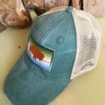 GORRA TURQUESA CON BUFALO BORDADO J.FORKS