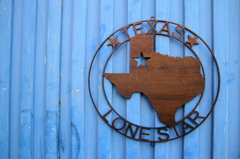 IMG_0689r.jpg Silueta del estado de Texas Cortada en Metal