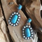 Pendientes Blanco y Turquesa
