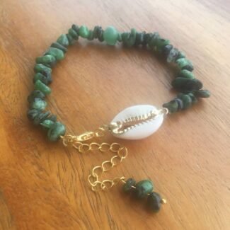 Pulsera de Cauri y Fluorita Sunshine