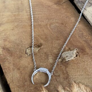 Colgante de luna Naja Naja Chapado en Plata