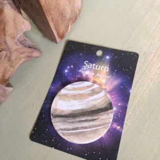 Notas adhesivas planeta saturno