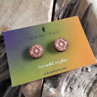Pendientes de madera estilo navajo