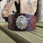 Pulsera de Cuero y Concho Phoenix