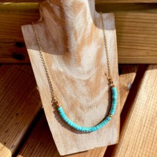 Colgante Cuentas Turquesa Dainty