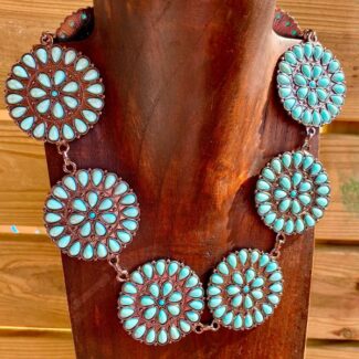 Collar Turquesa Western Beauty