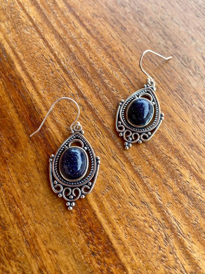 pendientes-azul-marino-y-plata-luna-nueva-I Pendientes azul marino y plata Luna Nueva