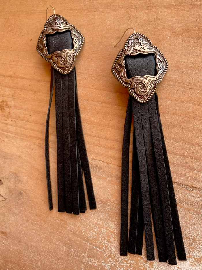 pendientes-negros-de-flecos-deadwood-III Pendientes negros de flecos deadwood