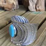 Pulsera Cuff Turquesa Gypsy