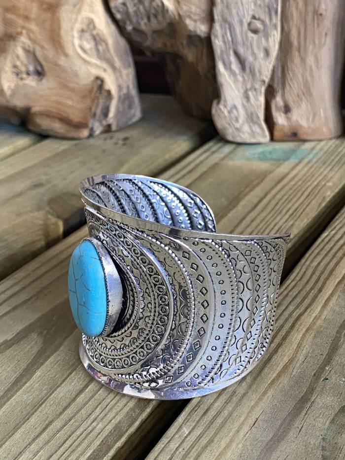 pulsera-cuff-turquesa-gypsy-boho-II Pulsera Cuff Turquesa Gypsy