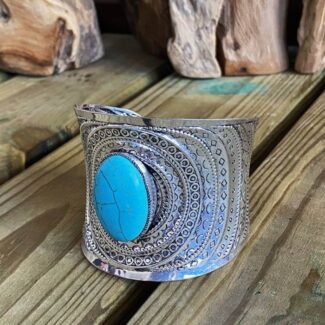 Pulsera Cuff Turquesa Gypsy
