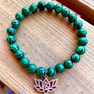 pulsera-de-malaquita-con-flor-de-loto-om-I