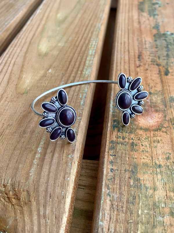 pulsera-plata-envejecida-negra-II pulsera-plata-envejecida-negra-estilo-boho-country-nativo-americano-pulsera-ajustable-fina