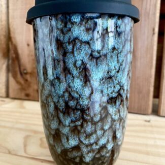Taza portatil de cerámica para bebidas calientes
